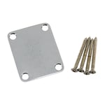 Fender Road Worn Neck Mounting Plate with Screws (Aged/Relic Chrome)