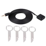 6000 CD Cable Adapter, Car Audio Input Aux Auxiliary Cable Adapter with CD Removal Tool Keys