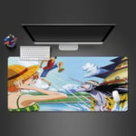 CHLOEG™ Gaming Mouse Mat Cartoon anime boy monster 900x400mm XXL Comfortable Extended Large Mouse Pad Waterproof Keyboard Mat with Non-Slip Base, Stitched Edges, Smooth Surface for Computer and Desk