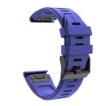 Eariy silicone wristband compatible with Garmin Fenix 6X / Fenix 6X Pro, quick-release sports bracelet, scratch-proof, waterproof, stylish and beautiful., dark blue