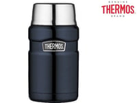 Thermos Stainless King Food Flask Blue 0.71 Litre Lunchbox Travel Outdoor New