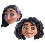 Isabela and Mirabel Encanto Official Disney 2D Card Party Face Masks Pack of 2