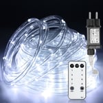 Swanew - Tube lumineux led avec télécommande Extérieur/Intérieur Tube lumineux Intérieur Chaîne lumineuse—Blanc—20m