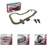 Micro Scalextric Sets for Kids Age 4+ - Super Speed Race Set - Battery Powered Electric Racing Track Set, Slot Car Race Tracks - Includes: 1x Race Set & 1x Complete Accessories Bundle
