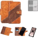 Mobile Phone Sleeve for Asus Zenfone 10 Wallet Case Cover Smarthphone Braun 