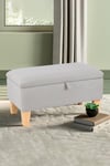 Wide Rectangle Storage Ottoman Footstool