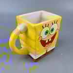 Silver Buffalo SpongeBob SquarePants 3D-formad Keramisk Mugg, 400 ml Mugg, barnens vattenkopp, julklapp (13 oz)
