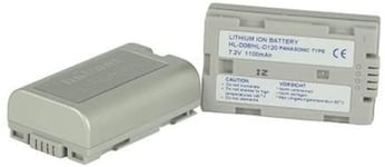 Hahnel HL-D08/D120 7.2v 1100mAh Battery for Panasonic 