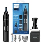 Philips NT5650/16 Series 5000 Battery-Operated Trimmer for Nose, Ear & Eyebrow