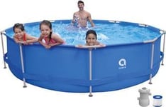 Enero Pool Med Oval Ram Och Filterpump 360X76cm (17799Eu)