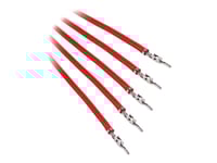 Bitfenix Alchemy 2.0 - Strömkabel - 60 Cm - Tvinnad - Röd (Paket Om 5)