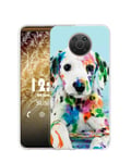 Sunrive Case compatible with Nokia G20, Ultra Slim Transparent Soft Premium TPU Silicone Back Rubber Bumper Protector Cover Case(Q Dog 2)