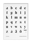 Alphabet #2 - Lower-Case Home Decoration Posters & Frames Posters Black & White Multi/patterned Olle Eksell