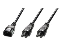 Lindy - Strömkabel - Iec 60320 C14 Till Iec 60320 C5 - 2.5 M - Formpressad - Svart
