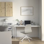 IKEA IKEA LAGKAPTEN / SPÄND skrivbord, vit, 140x60 cm, cm 140x60 cm