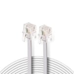 APM Câble ADSL APM, RJ11, mâle / mâle, blanc, 2m