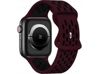 Beline Beline Pasek Apple Watch New Sport Silicone 38/40/41Mm Bordowo-Czarny Wine Red/Black Box