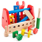 New Classic Toys- go boîte à Outils Jeu d’Imitation Éducative pour Enfants, 550, Multicolore, 13 Stück