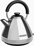 Morphy Richards Venture Retro Style Pyramid Kettle in Polished Steel 100330