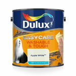 Dulux Paint Easycare - Matt - 2.5L Apple White Emulsion Paint Washable & Tough