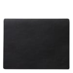 LIND dna - Leather Serene rectangle bordbrikke 26x34 cm black