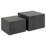 Urban Fusion Collection - Dijon Soffbord Fyrkantig 40x58x58 cm Svart hav