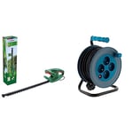 Taille-Haies électrique Bosch - EasyHedgeCut 45 (420 W, Lames de 45 cm, dans Un Emballage en Carton) & Enrouleur ménager 15m 3G1 mm² - Bleu - Zenitech