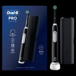 Oral-B Pro 1 Cross Action Black Electric Toothbrush with Travel Case