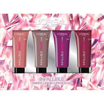 L'Oreal Infallible Paints Liquid Lipstick Kit. 1 Kit, 4 Shades, Endless Lip Look