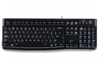 Logitech K120 Corded Keyboard tastatur USB QWERTY Nordisk Sort