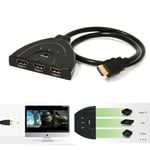 Multiprise HDMI 3 Entrées 1 Sortie 1080P Switcher Câble D\Adaptateur HDMI HDCP