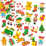 Baker Ross Autocollants Atelier du Père Noël en Mousse (Paquet de100) - Matériels créatifs pour Enfants et Adultes EF957