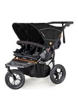 Out n About Nipper Double V5 Pushchair - Black, Black