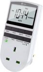 Digital Electric Timer Plug Socket - 12/24hr Smart Socket Timer UK Plug