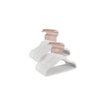 Sammetsgalgar för barn, 50-pack, halkfria, vit