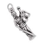 Sterling Silver Lady Justice Charm Law & Order Courts Lawyer Barrister Charms