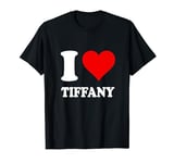 Red Heart I Love Tiffany T-Shirt