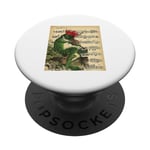 Cottagecore Music Aesthetic Frog Play With Violin Victorian PopSockets Swappable PopGrip