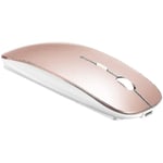 Trådlös musladdning Bluetooth, tyst och tyst trådlös mus, för Macbook Pro Macbook Air/mac/laptop/notebook/pc( Färg : Roséguld )