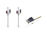 Viessmann 5095 H0 Set Med 2 Trafikljus Inkl. Fotgängartrafikljus Färdiga