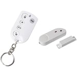 Yale EF-KF Easy Fit Alarm Remote Keyfob, White, Accessory for SR & EF Alarms & B-HSA6010 Alarm Accessory Door/Window Contact, White, 15.2 x 8.8 x 3 cm