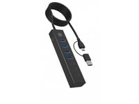 Icy Box Hub Ib-Hub1737-C3 7-Port Usb 3.2 Gen 1 Hub, 3X Usb Type-C., 4X Usb Type-A (Ib-Hub1737-C3)