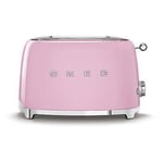Smeg TSF01PKUK 50's Style 2-Slot Gloss Pink Toaster
