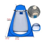 shunlidas Portable Privacy Shower Toilet Camping Pop-Up Tent Camouflage/UV function outdoor dressing tent/photography tent-1.45m blue
