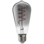 Watt & Veke-LED Edison Lyskilde E27 5W 140lm 1800K Dæmpbar, Smoke Grey