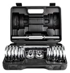 Shengluu Weights Dumbbells Sets Women Electroplating Dumbbell Adjustable Barbell Set Men's Fitness Equipment With Storage Box Dumbbell Weights (Size : 15kg(33lb))