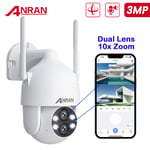 ANRAN 4MP Wireless Security Camera Outdoor WIFI 2lens PTZ CCTV Smart Home IP CAM