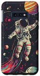 Coque pour Galaxy S10e Astronaut Travelling Space Planets Phone Cover