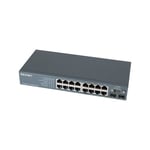 DEXLAN Switch Gigabit, 16 ports, + 2 Port SFP, Layer2, 19