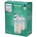 PHILIPS AVENT Natural Response Biberon en verre pour bébé 2 pc(s) Bouteilles